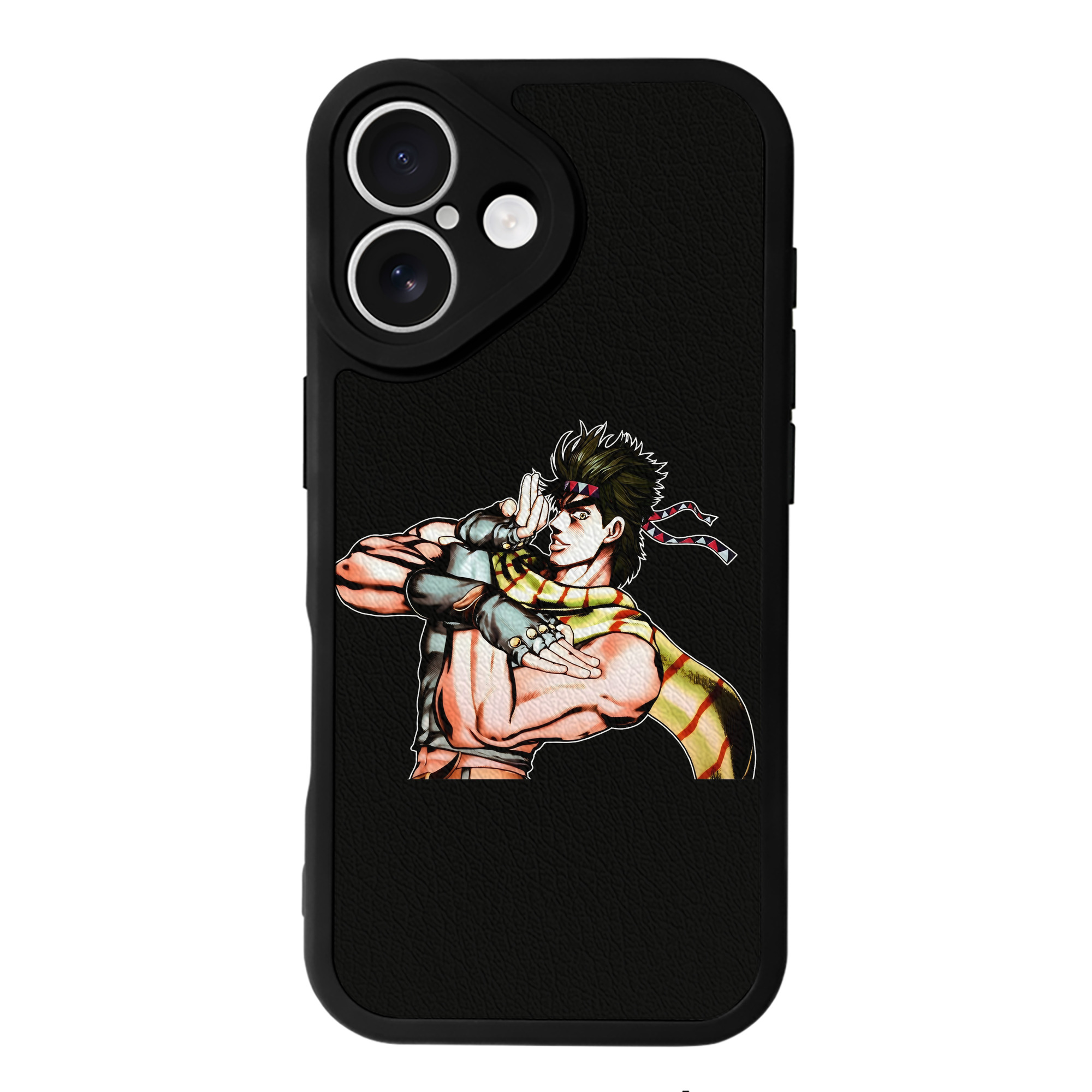 （画像用） ジョジョの奇妙な冒険 ジョセフ?ジョースター JoJo's Bizarre Adventure Joseph Joestar 【iPhone 16シリーズ対応】シリコンスマホケース（レザー調） 材質：シリコン